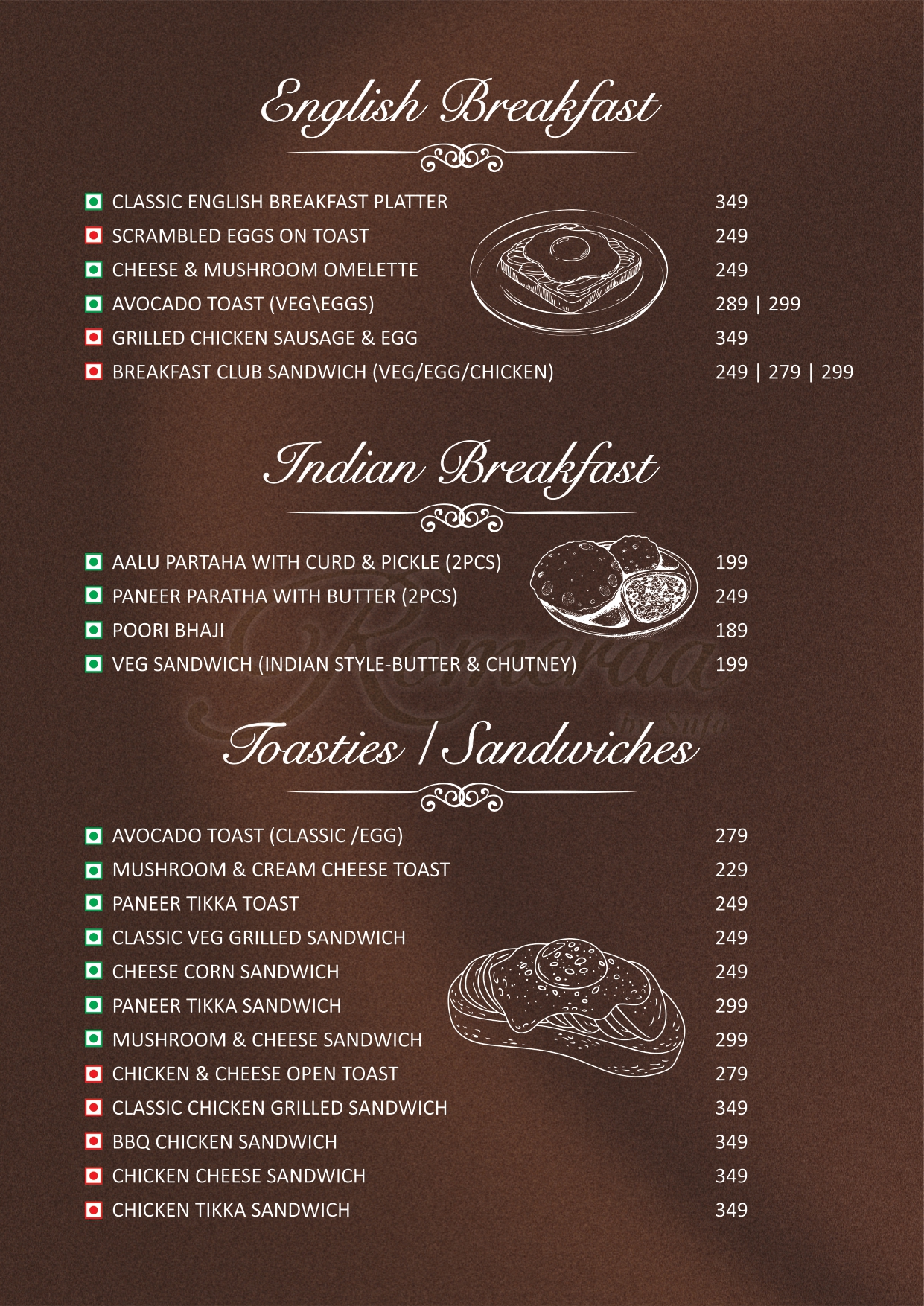 Menu Page 1