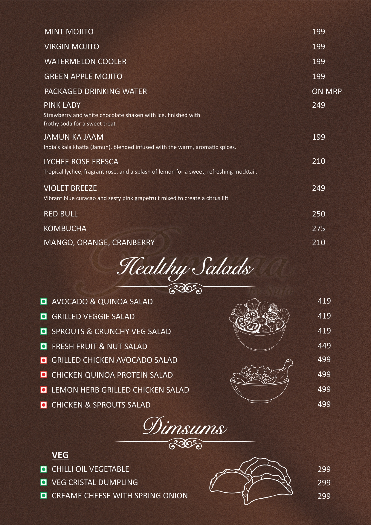 Menu Page 5